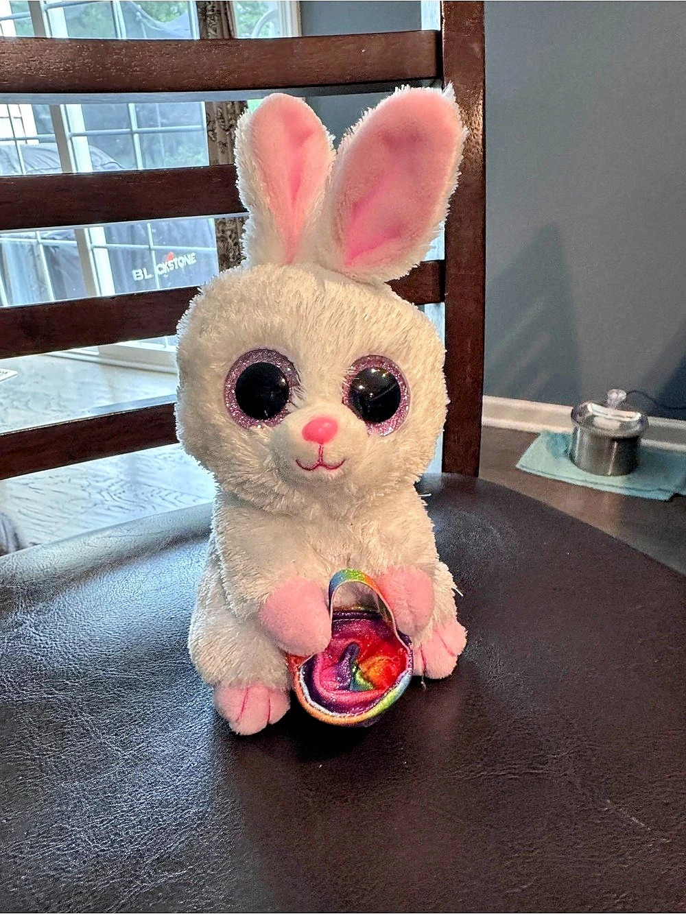 Ty Sunday the Easter Bunny White & Pink Plush Toy